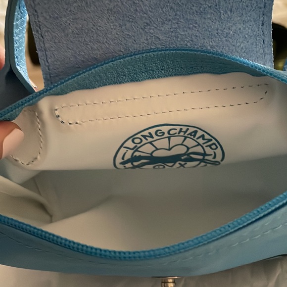 Sold⚠️LONGCHAMP X ANDRÉ Pouch with handle - Blue - Picture 7 of 7